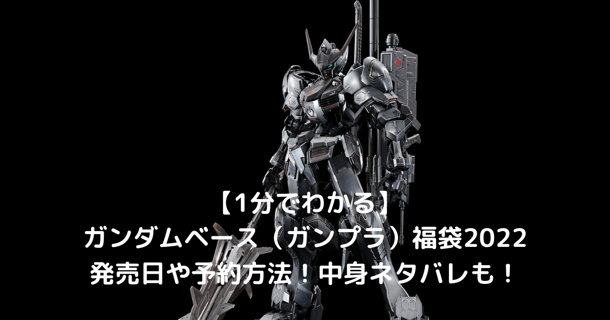 1分でわかる ガンダムベース東京 ガンプラ 福袋22の発売日や予約方法 中身ネタバレも Hbブログ